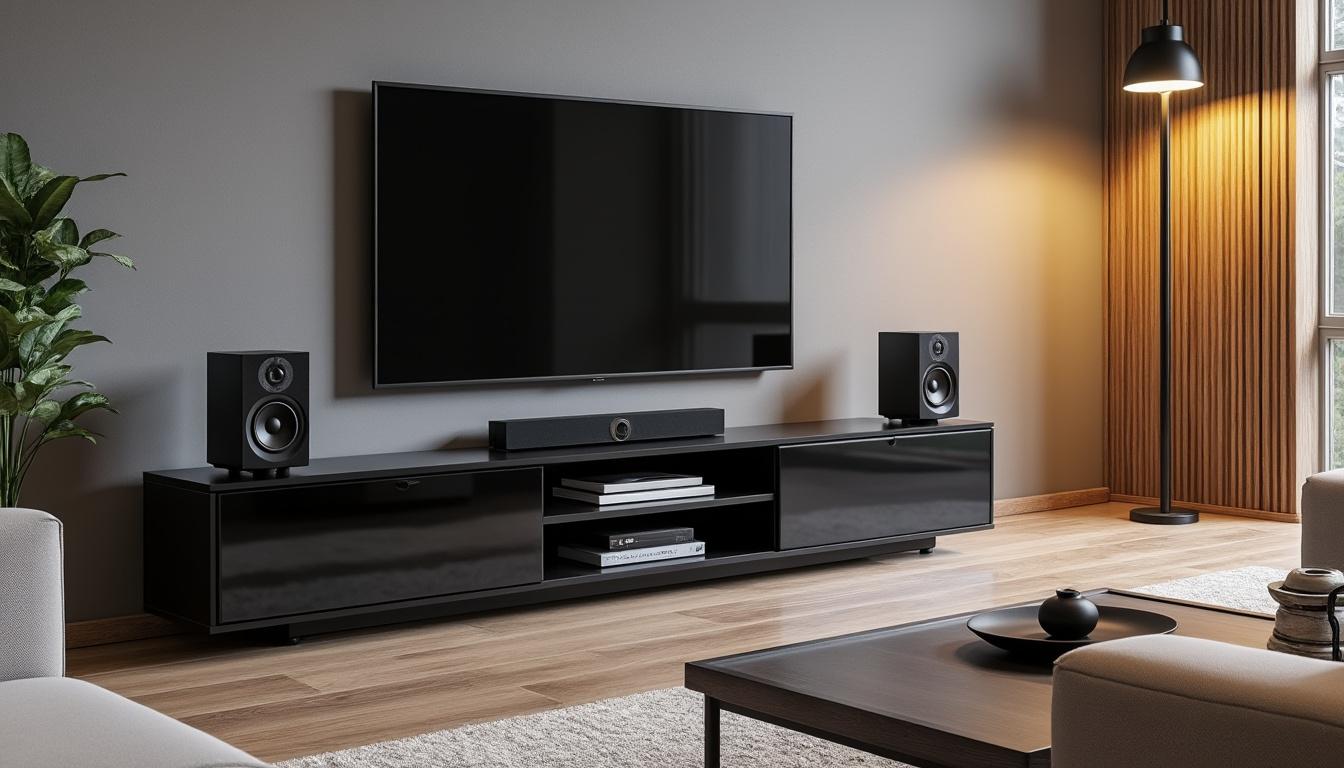 découvrez comment un meuble avec enceinte intégrée peut révolutionner votre expérience tv chez leclerc. alliez design moderne et son haute qualité pour profiter de vos films et séries comme jamais auparavant.