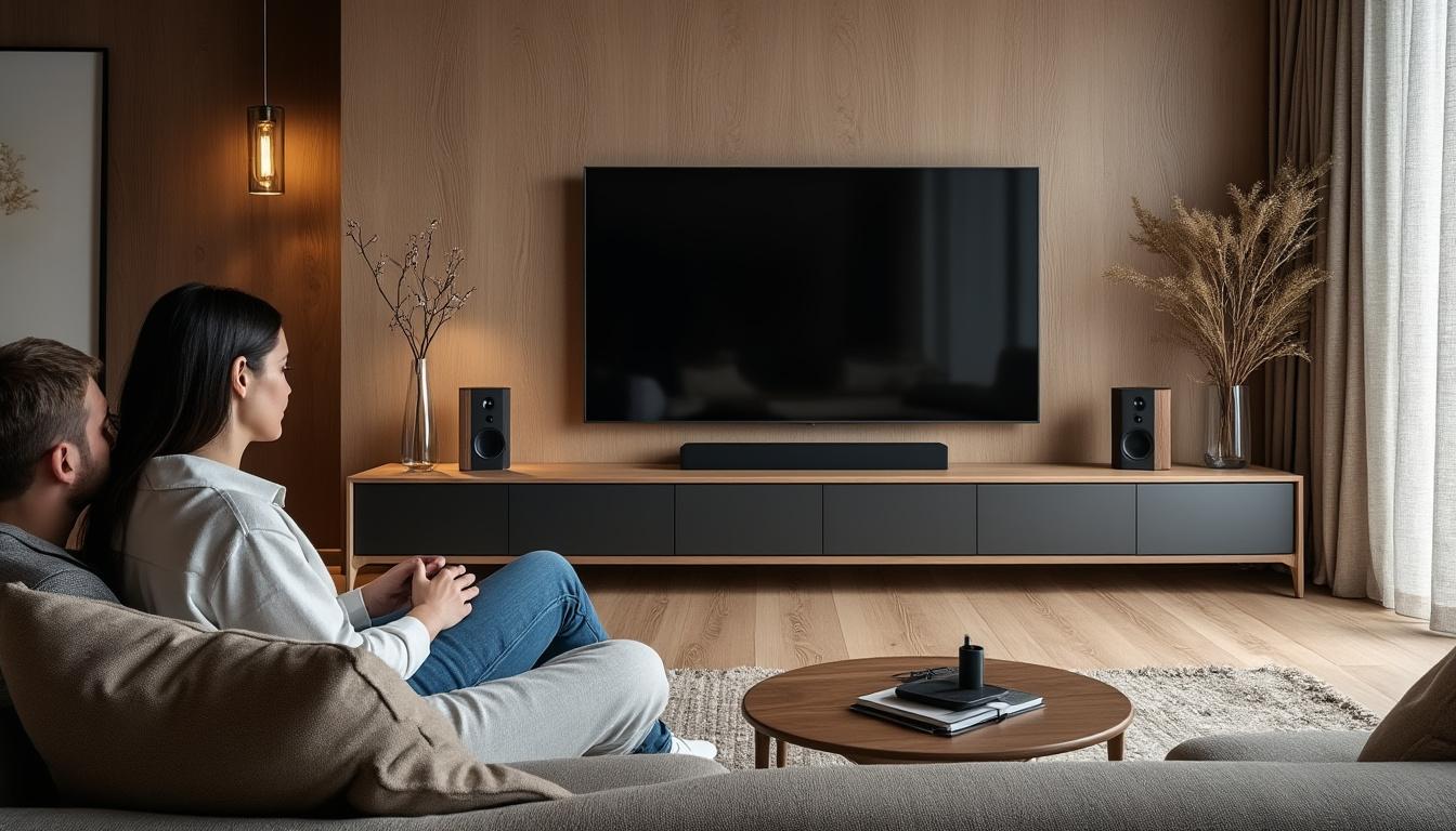 découvrez comment transformer votre expérience télévisuelle avec notre meuble innovant doté d'enceintes intégrées, disponible chez leclerc. profitez d'un son immersif et d'un design élégant qui s'adapte harmonieusement à votre intérieur.