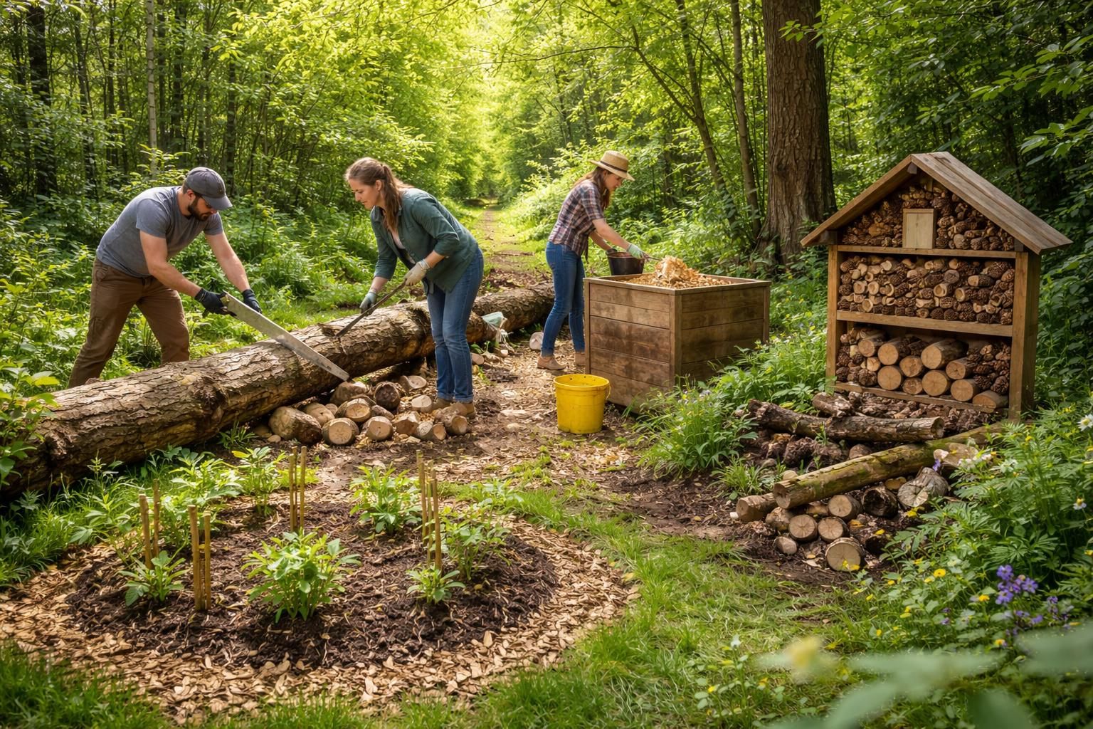 découvrez des méthodes écologiques pour se débarrasser d'un arbre tombé, alliant respect de l'environnement et efficacité.
