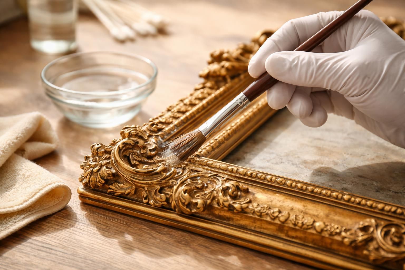 découvrez notre guide étape par étape pour nettoyer délicatement un ancien cadre doré, préserver son éclat et éviter tout dommage.