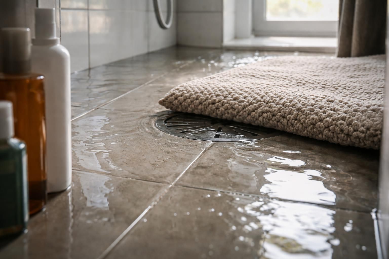 découvrez comment une bonde de douche inaccessible peut affecter le drainage de votre salle de bain et apprenez les solutions pour éviter les problèmes d'écoulement et d'inondation.