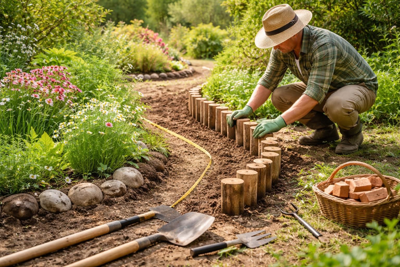 découvrez comment installer des bordures de jardin écologiques sans utiliser de béton, pour un aménagement durable et respectueux de l'environnement.