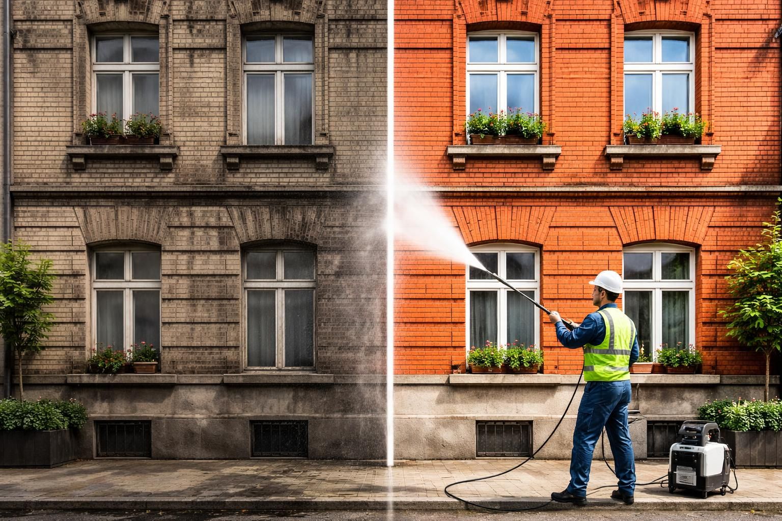 découvrez notre produit miracle pour nettoyer les façades et retrouvez une surface impeccable en quelques étapes simples. résultats garantis pour une façade éclatante et protégée.