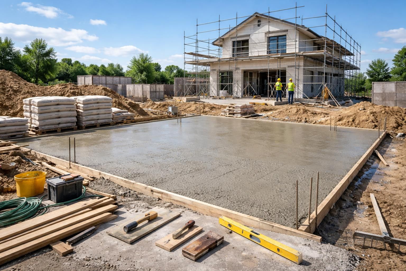 découvrez si vous pouvez couler une dalle sans permis de construire, les conditions à respecter et les démarches nécessaires pour vos travaux de construction.