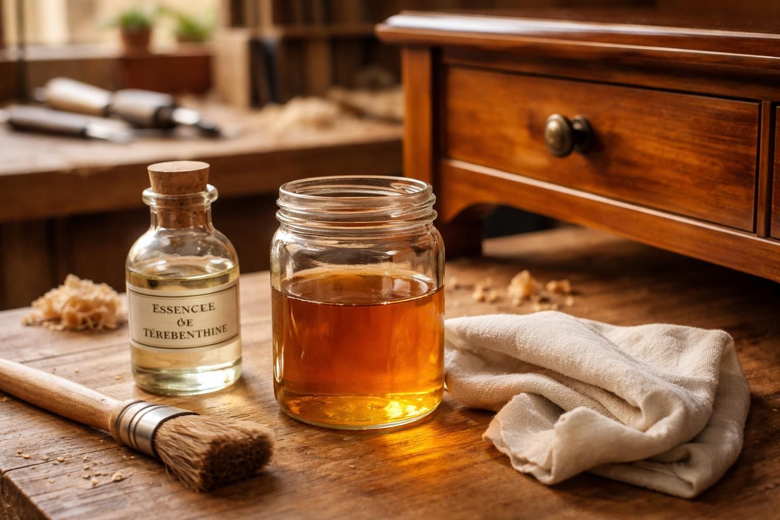 découvrez comment le mélange d'huile de lin et d'essence de térébenthine peut revitaliser et protéger vos meubles en bois, pour un entretien naturel et efficace.