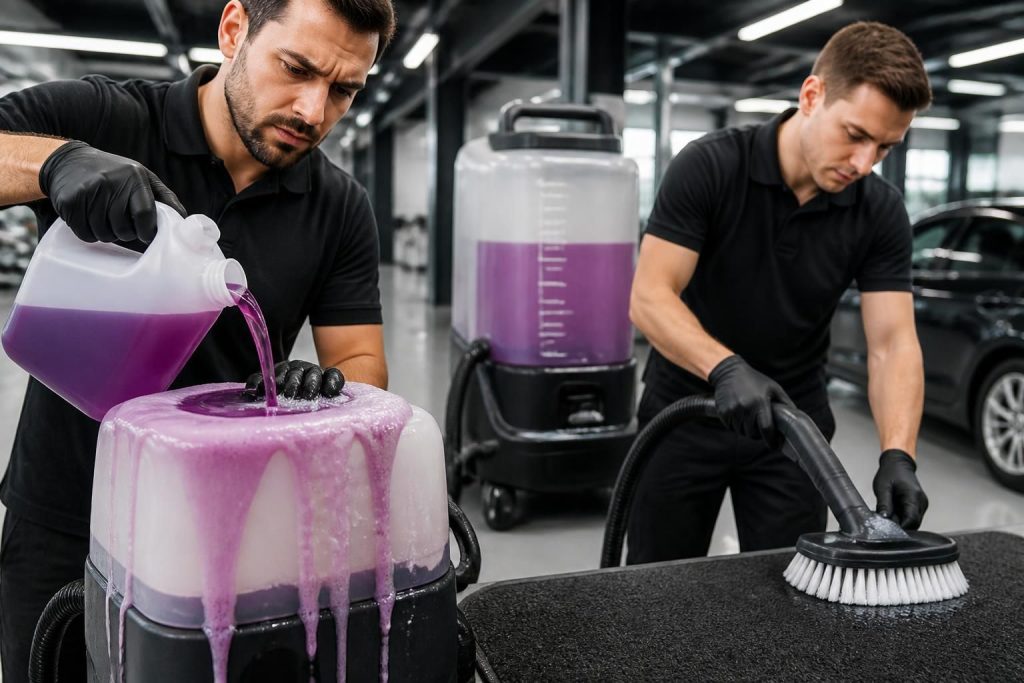 découvrez les erreurs fréquentes à éviter lors du dosage pour votre shampouineuse afin d'optimiser son efficacité et protéger vos surfaces.