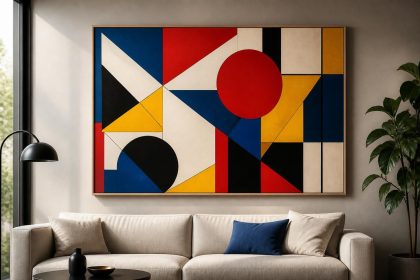 découvrez comment la peinture géométrique transforme votre salon avec des motifs audacieux pour un espace unique et moderne.